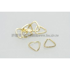 三角形墜飾夾頭-5mm-10個