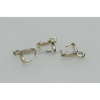 花瓣形墜飾夾頭14K金-7.5x2mm-1包-5個