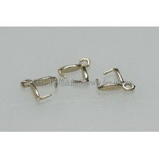 花瓣形墜飾夾頭14K金-7.5x2mm-1包-5個