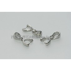 U形項鍊墜飾夾頭正白-10mm-5個