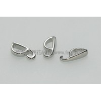 項鍊連接配件正白9x4mm-1包-5個