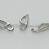 項鍊連接配件正白9x4mm-1包-5個