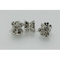 雙面朵花鏤空-連接墜飾代白5.4x5.8mm-1包-4個