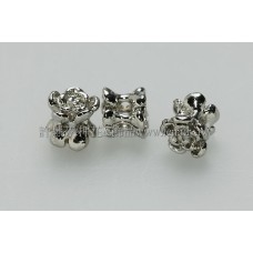 雙面朵花鏤空-連接墜飾代白5.4x5.8mm-1包-4個