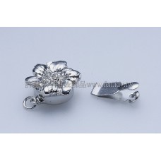 山茶花項鍊接頭正白14x16mm-1包-2個