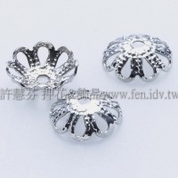 復古鏤空小花帽7mm-1包-10個