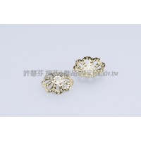 復古鏤空中花帽9mm-1包-10個