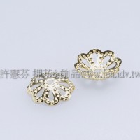 復古鏤空中花帽9mm-1包-10個