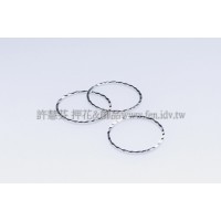 16mm壓花圓形銅製圈-1包-5個