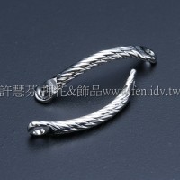 雙孔螺旋彎曲連接配件代白15mm-8個