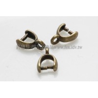 U形墜飾夾頭-青古美-7*6mm-5個