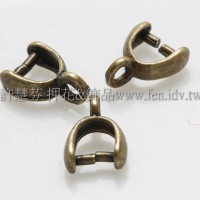 U形墜飾夾頭-青古美-7*6mm-5個