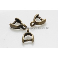 U形墜飾夾頭-青古美-7*6mm-5個