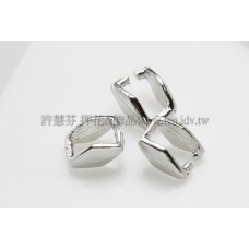 ㄇ形墜飾夾頭正白4*6mm-4個