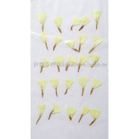 星辰花-黃-押花花材