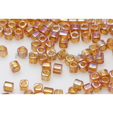 1.5mm方管日本珠-透明彩虹黃玉色-5g