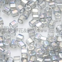 1.5mm方管日本珠-透明彩虹灰鑽石色-5g