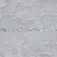 1.5mm方管日本珠-透明霜白水晶色-5g
