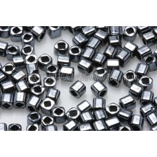 1.5mm方管日本珠-金屬赤鐵礦色-5g