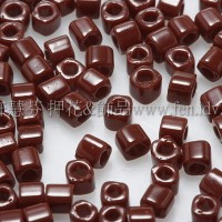 1.5mm方管日本珠-不透明深紅咖啡色-5g