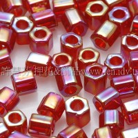 3mm方管日本珠彩虹紅葡萄酒色--10g