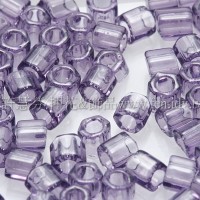 3mm方管日本珠透明紫紅色--10g