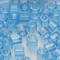 3mm方管日本珠透明海藍寶石色--10g