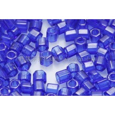 3mm方管日本珠透明鈷藍色--10g