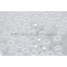 3mm圓管日本珠斯里蘭卡珠光雪花色--10g