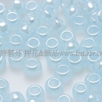 3mm圓管日本珠斯里蘭卡珠光水藍色--10g