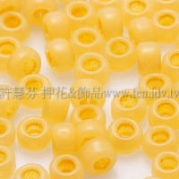 3mm圓管日本珠霧面水果柳橙色--10g