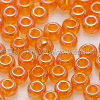 3mm圓管日本珠透明彩虹風信子菊色--10g