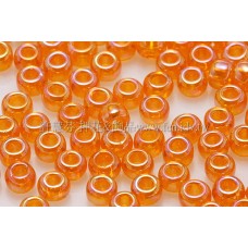 3mm圓管日本珠透明彩虹風信子菊色--10g