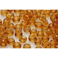 3mm圓管日本珠透明黃玉色--10g