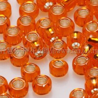 3mm圓管日本珠風信子菊內灌銀色--10g