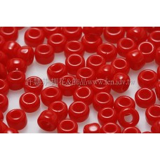 3mm圓管日本珠不透明櫻桃紅色--10g