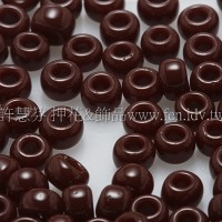 3mm圓管日本珠不透明深咖啡紅色--10g