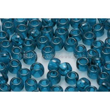 3mm圓管日本珠透明卡普里藍色--10g