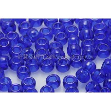 3mm圓管日本珠透明深藍色--10g