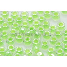 3mm圓管日本珠亮彩螢光綠色--10g