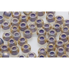 3mm圓管日本珠黃玉內鑲不透明薰衣草色--10g