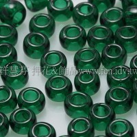 3mm圓管日本珠透明翡翠綠色--10g