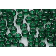3mm圓管日本珠透明翡翠綠色--10g