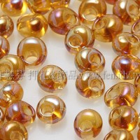 3mm包包日本珠-透明彩虹黃玉色-10g