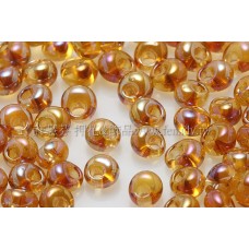 3mm包包日本珠-透明彩虹黃玉色-10g