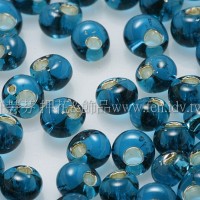 3mm包包日本珠-藍綠灌銀色-10g