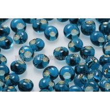 3mm包包日本珠-藍綠灌銀色-10g