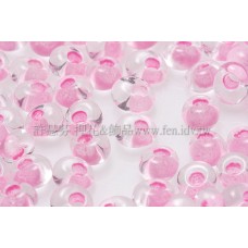 3mm包包日本珠-水晶內鑲不透明奶油粉紅色-10g