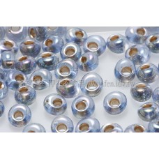 3mm包包日本珠-藍寶石透明彩虹金色-10g