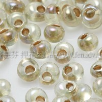 3mm包包日本珠-黃水仙透明彩虹金色-10g